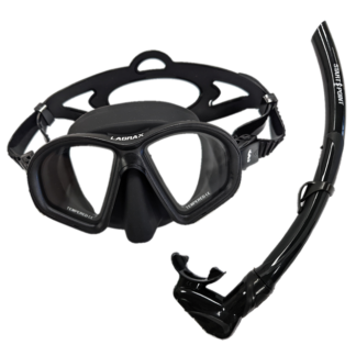 Labrax mask and purge valve snorkel set